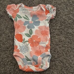Carter's Orange and Blue Bodysuit Vibrant One Piece